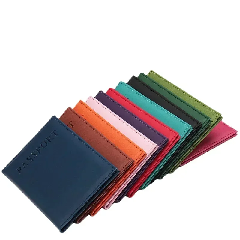 Index Card Holder - Sarung paspor kulit Pu pria wanita,