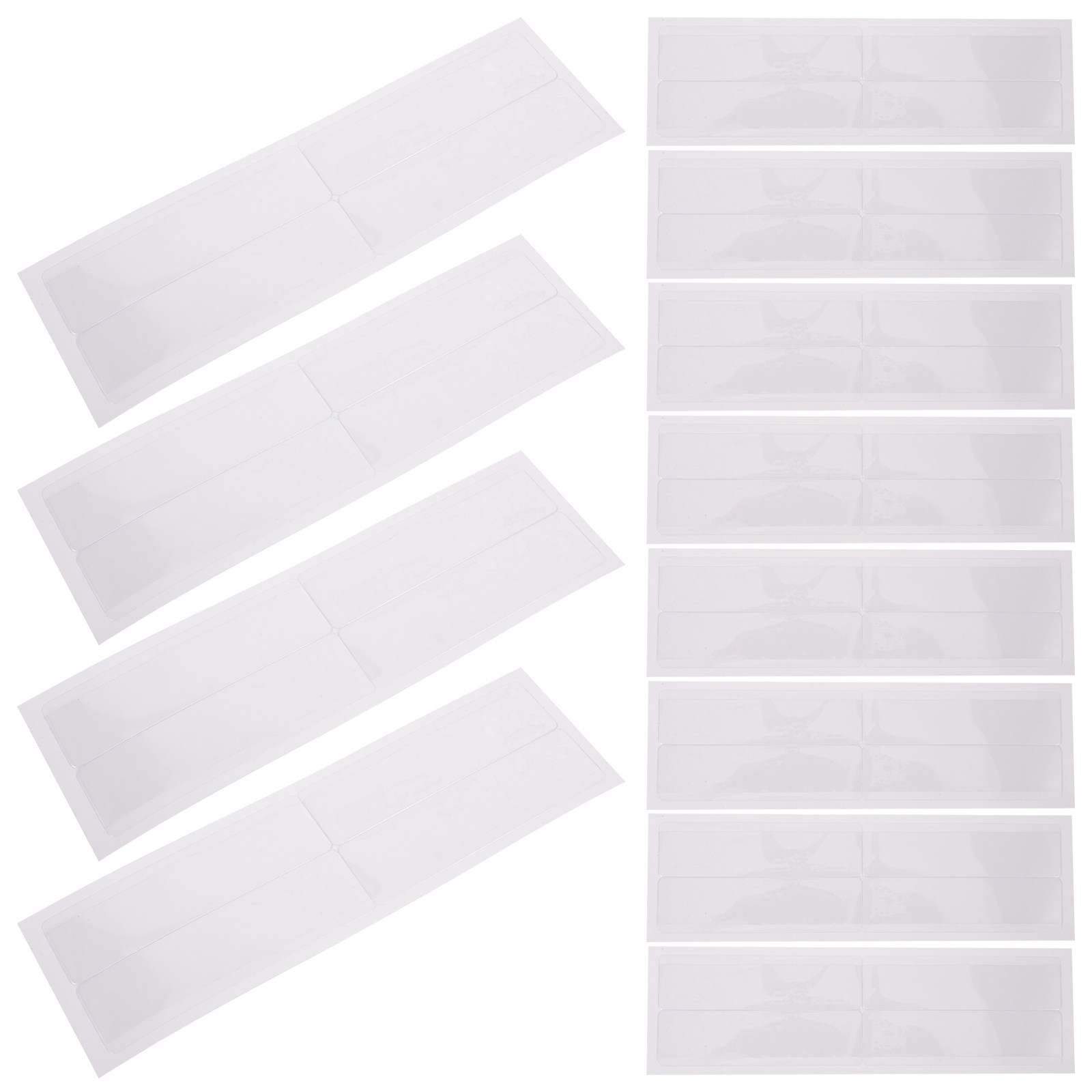 Index Card Holder - 1Set Kantong Label Perekat Plastik Transparan