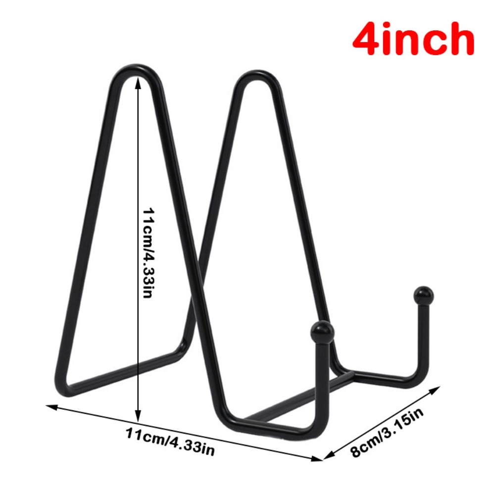 Magazine Holder Rack - Penyangga Bingkai Logam Hitam Ukuran 3/4/6