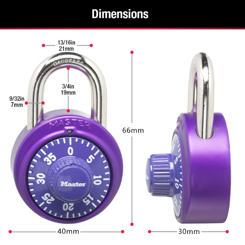 Letter Opener Brass - Loker berputar portabel kunci sandi kombinasi