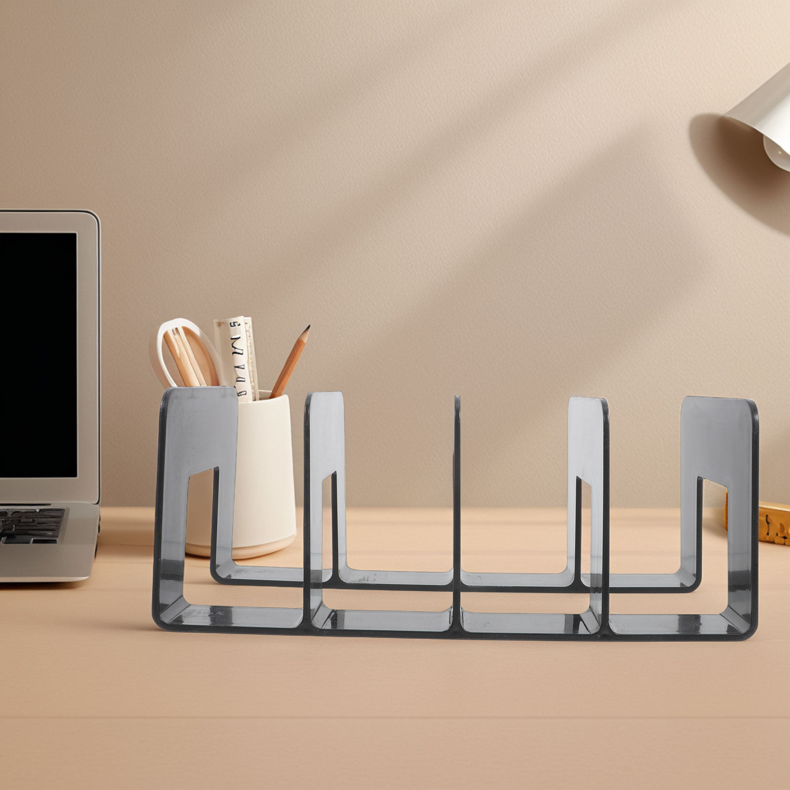 Magazine Holder Rack - Penyangga Buku untuk Rak, Organizer Meja,