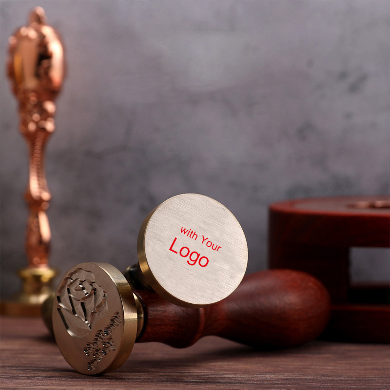 Wax Seal Stamp Set - Kepala Stempel Lilin Segel Kustom dengan