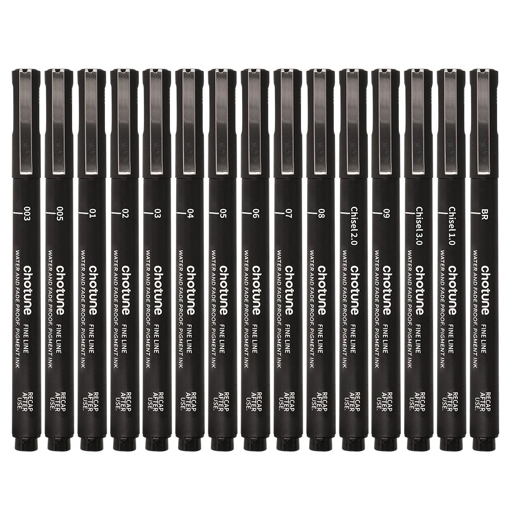 Pena mikro hitam, 15 ukuran, t - Correction Pen Fine ulasan dan harga