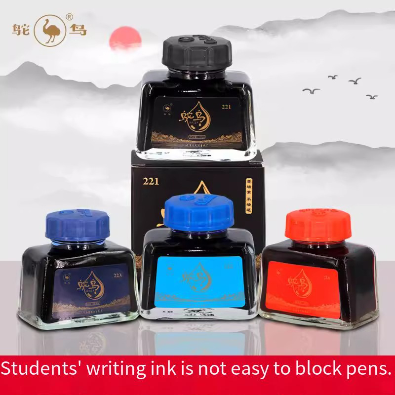 Tinta Fountain Pen Ostrich 2-S - Fountain Pen Bottled Ink ulasan dan harga