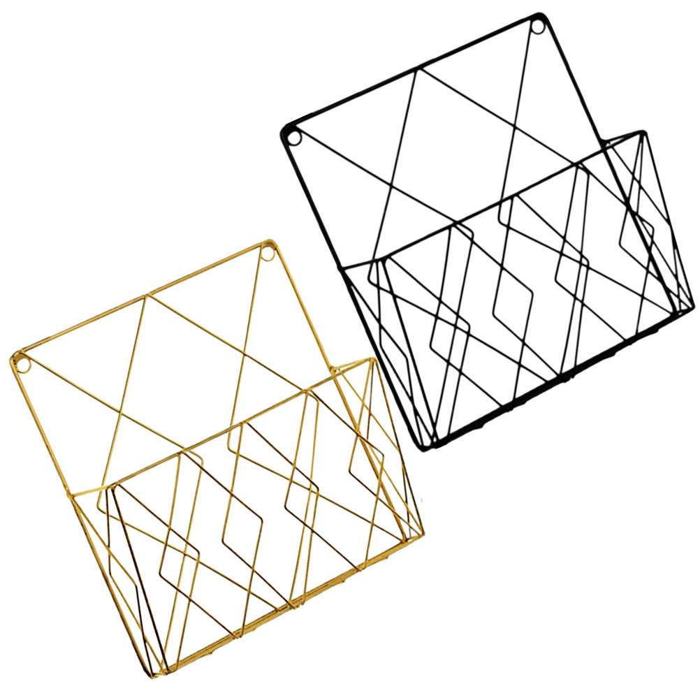 2Pcs Rak File Gantung Dinding  - Magazine Holder Rack ulasan dan harga
