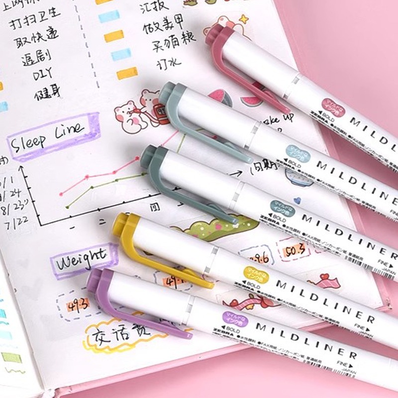 1/3 Buah Pena Stabilo ZEBRA MI - Zebra Pen Mildliner ulasan dan harga