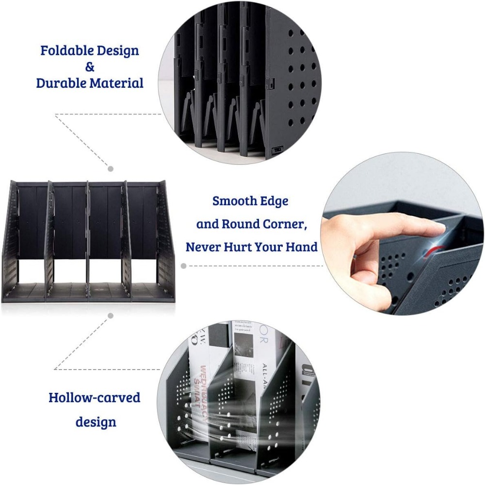 Tempat Majalah Lipat Plastik u - Magazine Holder Rack ulasan dan harga
