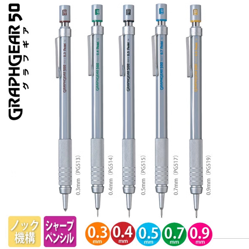 Pensil Mekanik Pentel GraphGea - Pentel Pen Graphgear ulasan dan harga