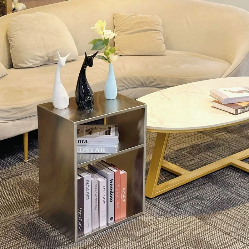 Meja Kopi Stainless Steel Berg - Magazine Holder Rack ulasan dan harga