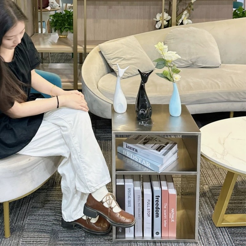 Meja Kopi Stainless Steel Berg - Magazine Holder Rack ulasan dan harga
