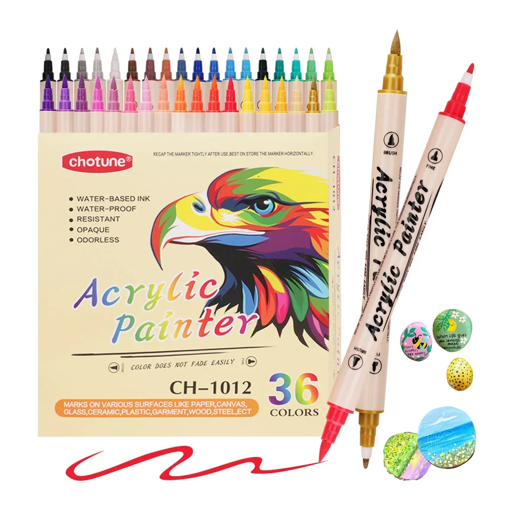 Spidol cat akrilik 12-36 warna - Correction Pen Fine ulasan dan harga